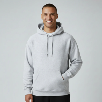Heavyweight Pullover Hoodie – Grey-M